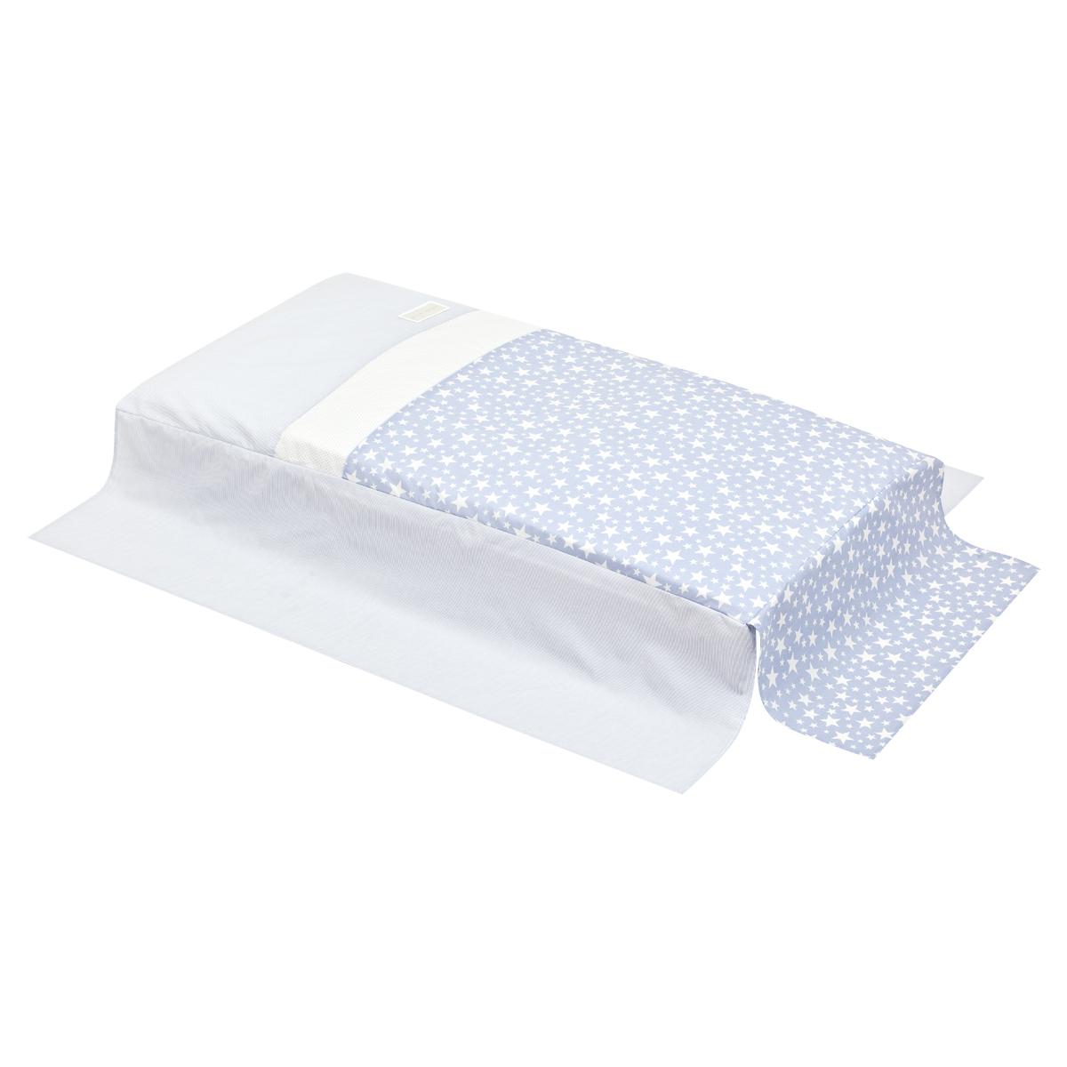 Couvre-lit et protège-matelas pour lit bébé motif Star de Cambrass 70 x 140 cm. Star Rosa