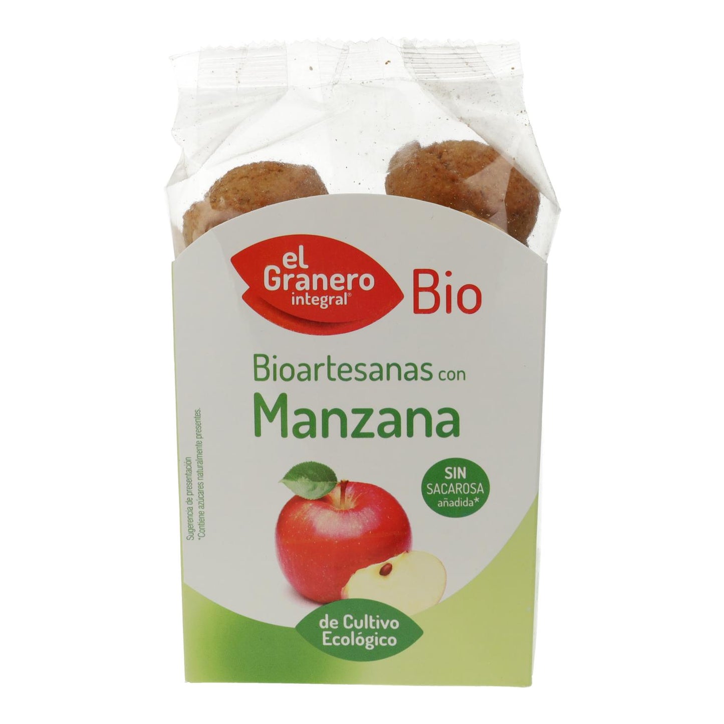 Handgemachte Kekse mit Bio-Apfel El Granero, 250 g