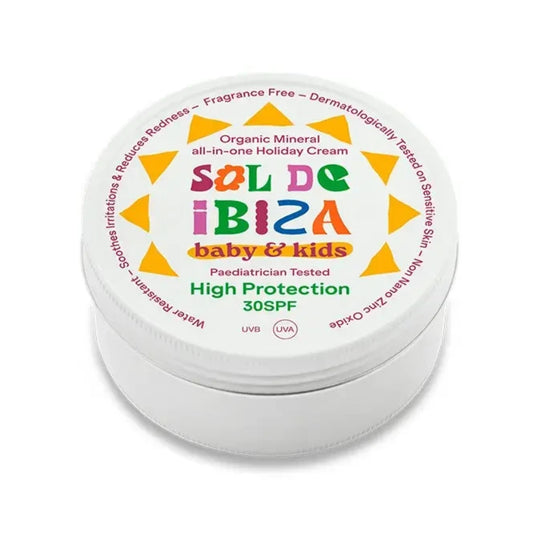 Crème solaire tout-en-un pour bébés de 0 mois SPF30 Sol de Ibiza BIO 100 g