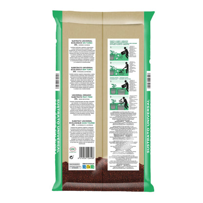 Podłoże uniwersalne bez torfu ECO Planeta Huerto 20 l – ulepszona formuła