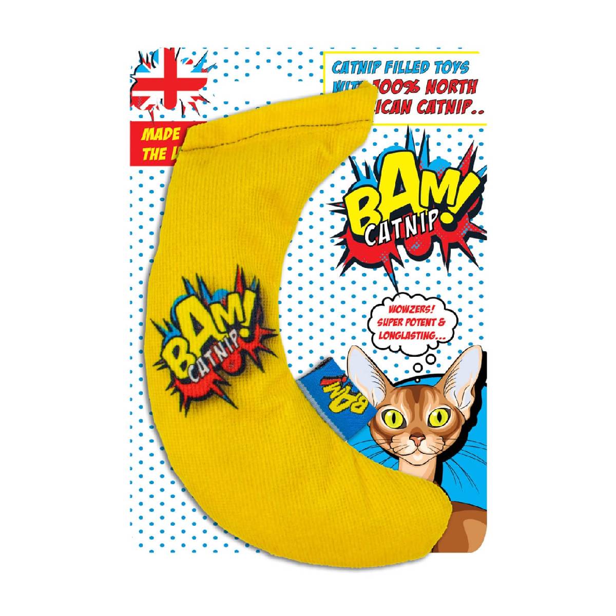 Kattleksak Banana med kattmynta BAM!
