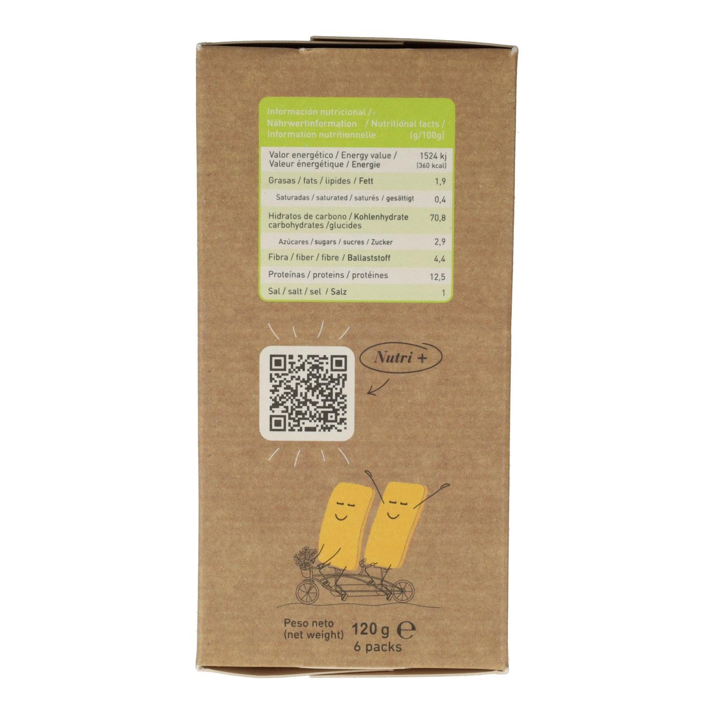 Glutenfria kikärtskex Zealia 120 g