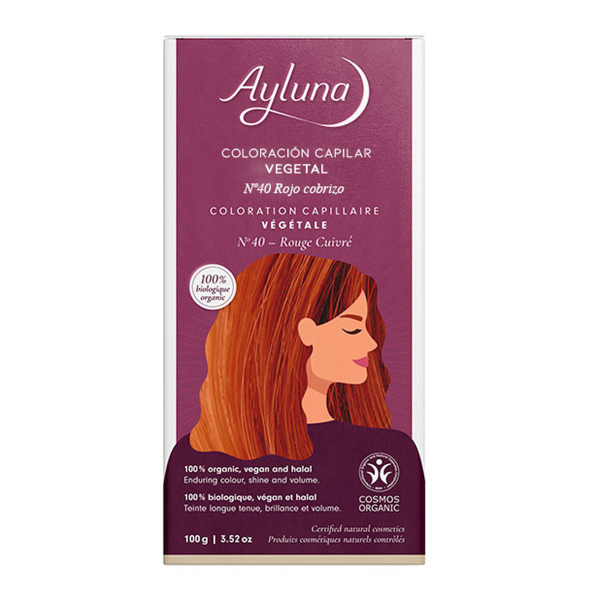 Pflanzlicher Farbstoff 40 Kupferrot Ayluna, AYLUNA, 100 g