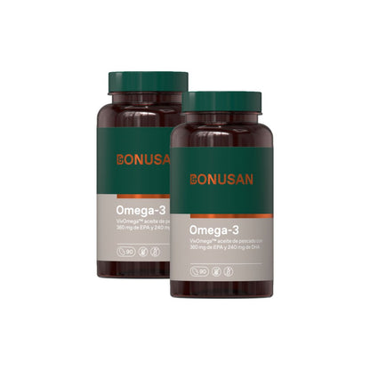 2er-Pack Omega-3, Bonusan, 90 Kapseln