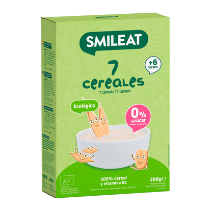 PROMO 3x Bouillie 7 céréales Eco Smileat 200 g