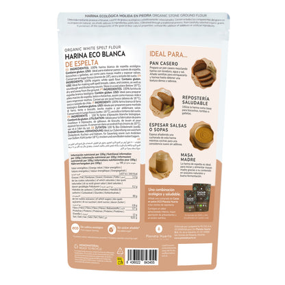 Weißes Dinkelmehl Eco Planeta Huerto 800 g