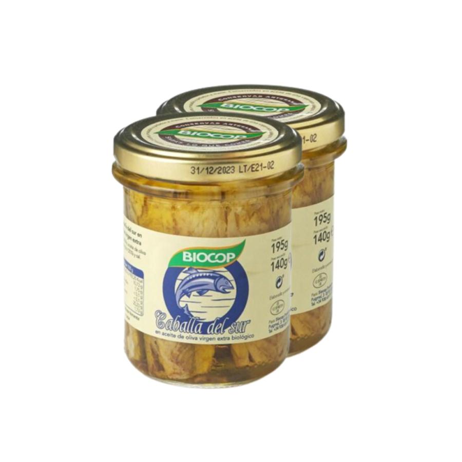 Pack 2 uds Filetes de Caballa Bio Biocop 195gr