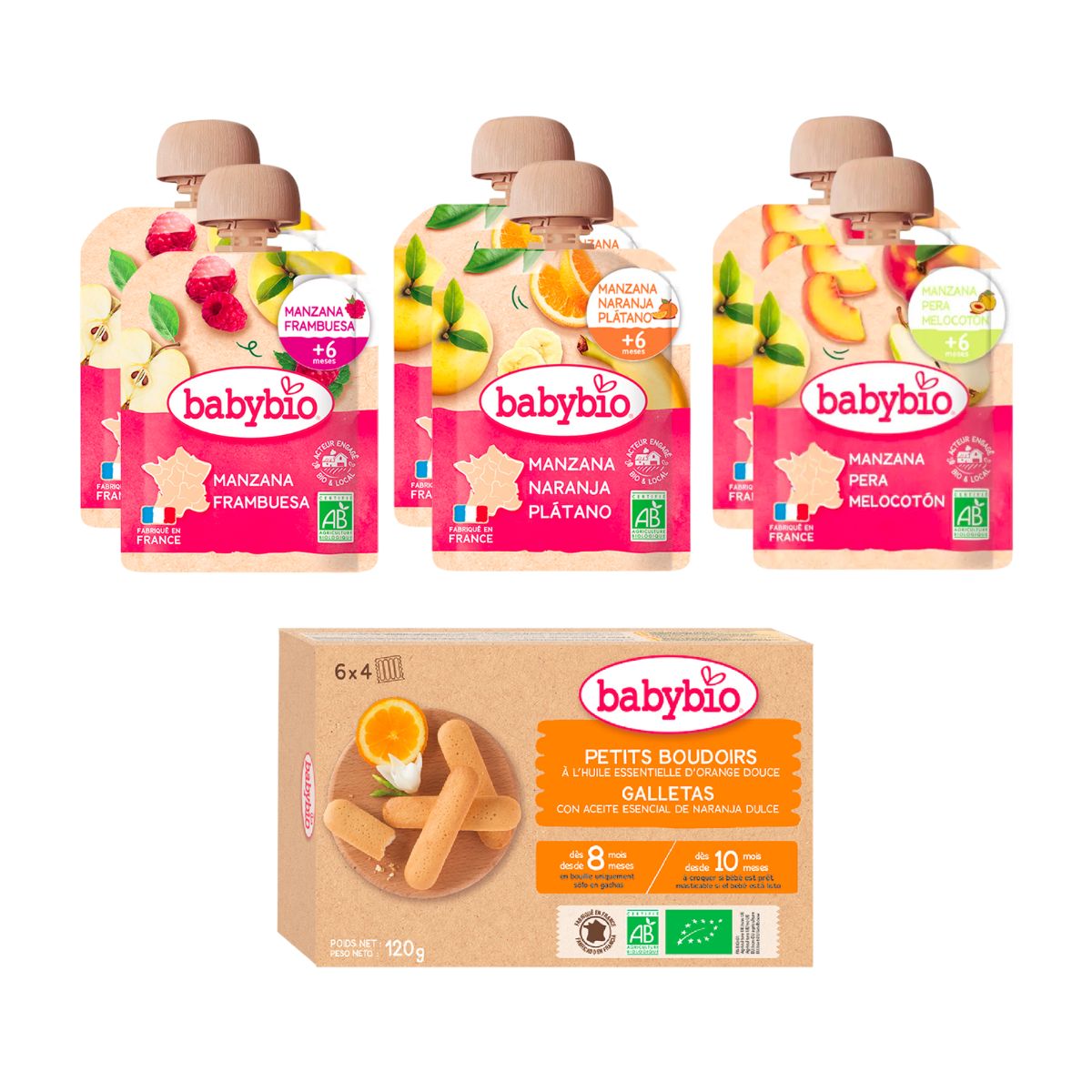 Confezione merenda biologica Babybio