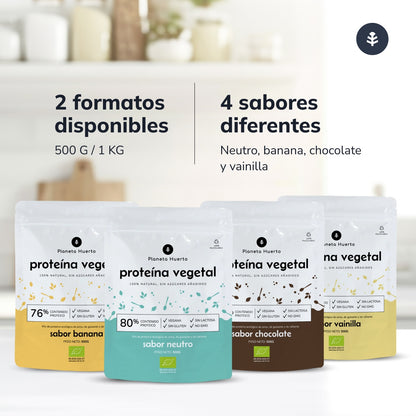 Protéines végétales Eco 75% vanille Planeta Huerto 500 g