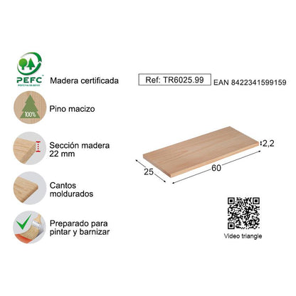 Wandregal Triangle 90 x 17 cm