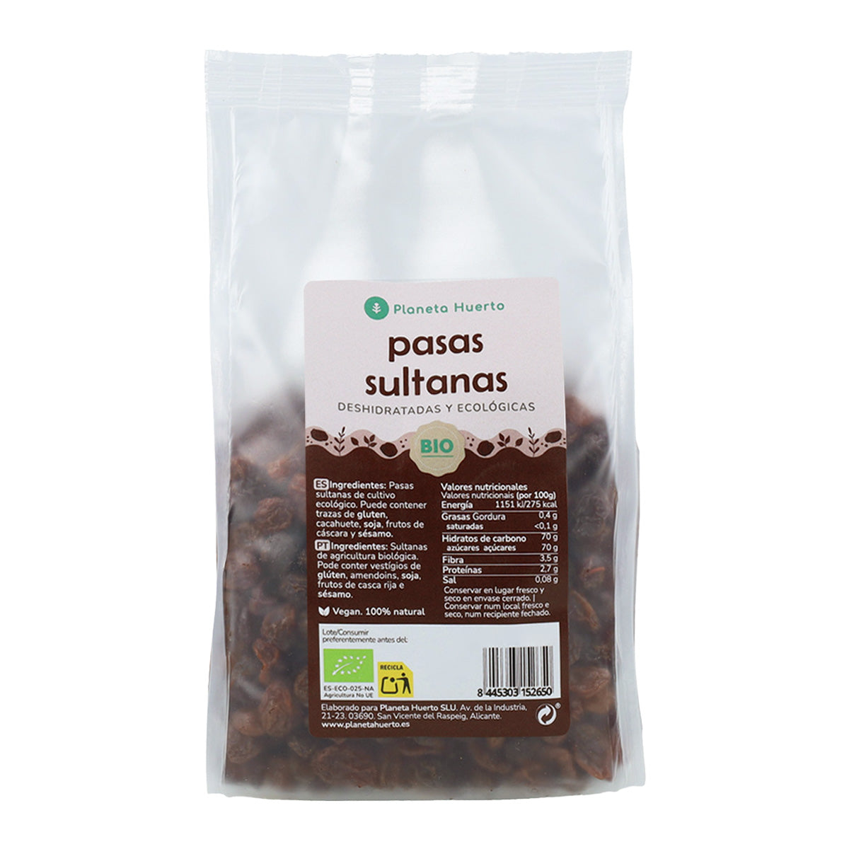 Sultanas ECO Planeta Huerto