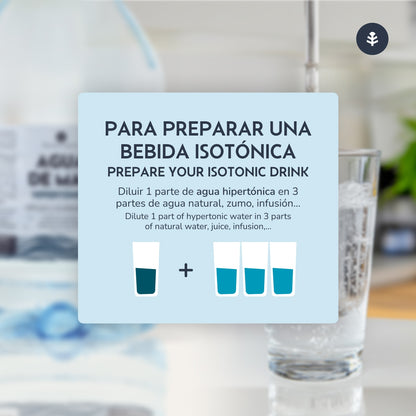 Acqua di mare ipertonica in bottiglia Planeta Huerto 5 L