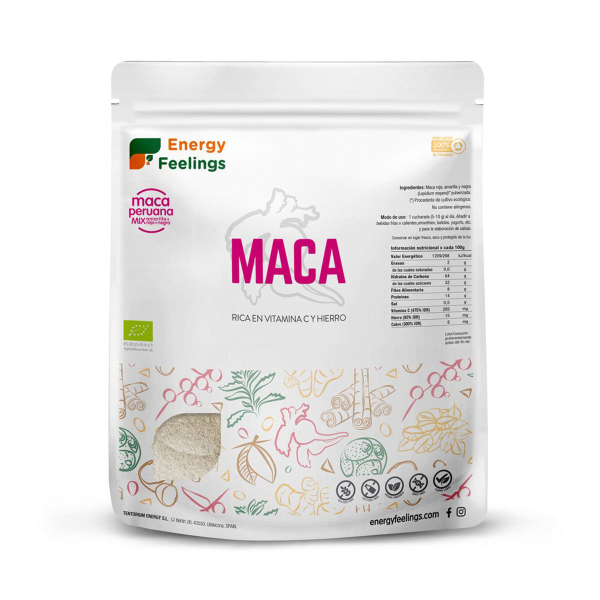 Energy Feelings Organic Maca Powder 1 kg