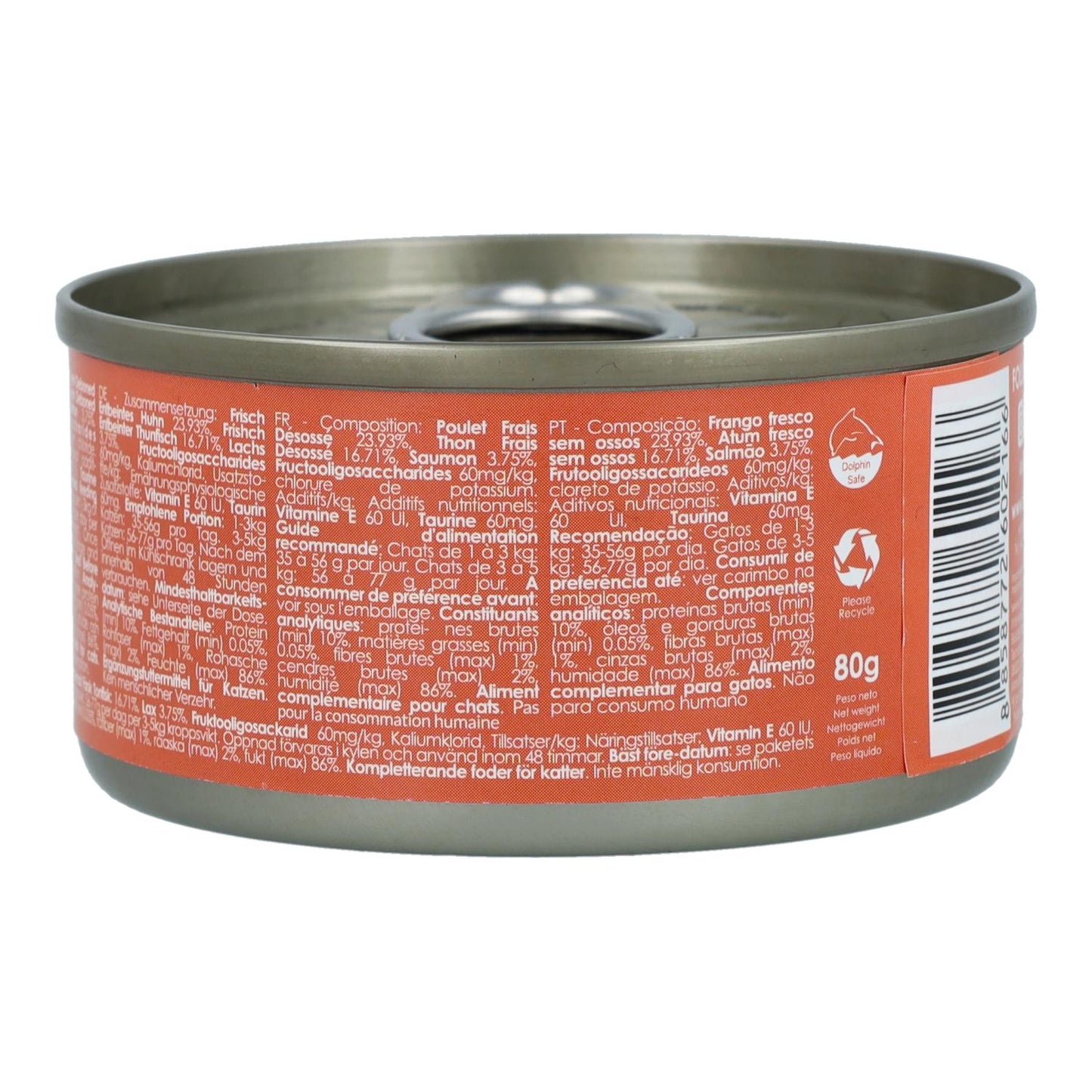 Zestaw Cat Lata Toppers - Kurczak i łosoś 80 g Mokra karma dla kotów w galaretce