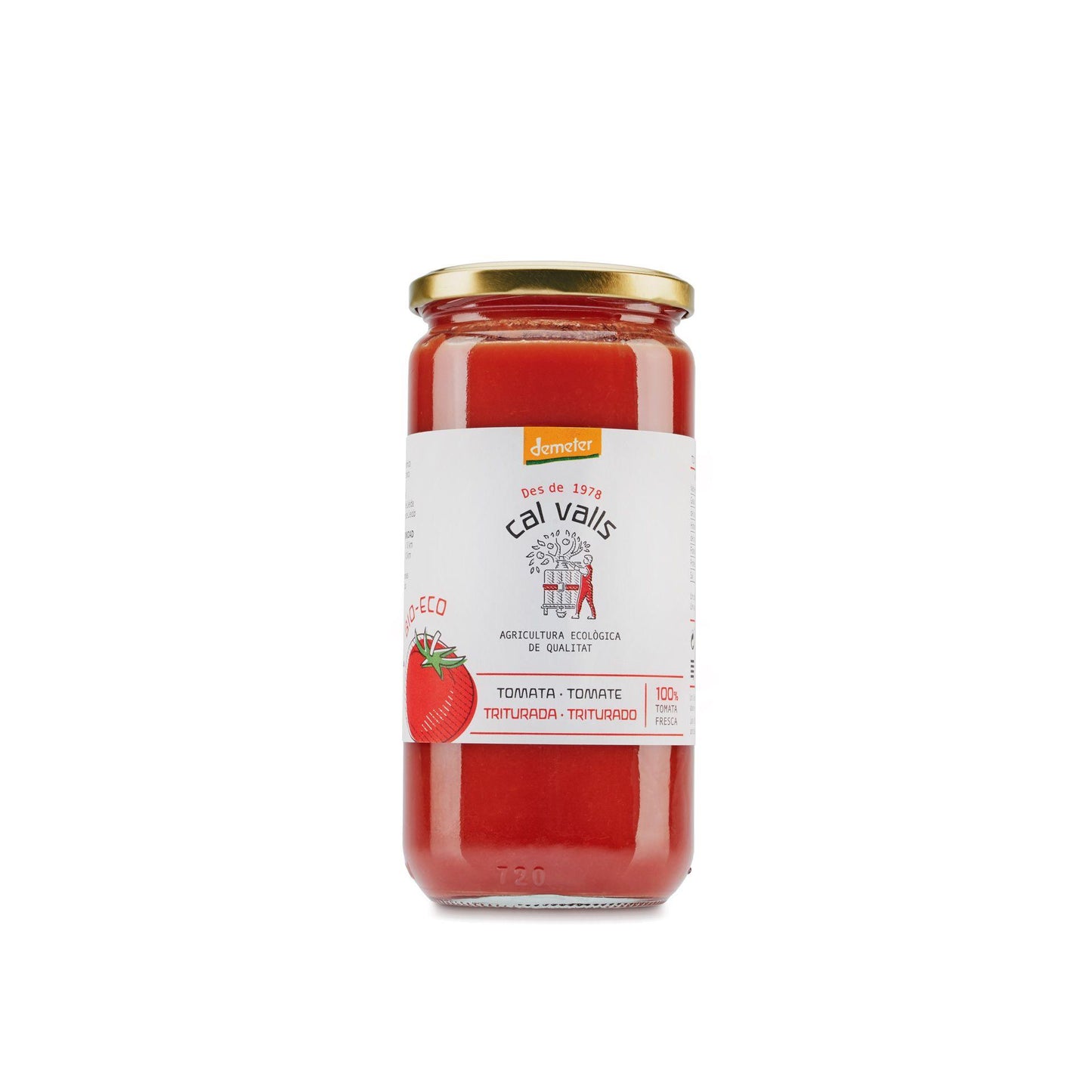 Rozdrobnione pomidory ECO Cal Valls, 670 g