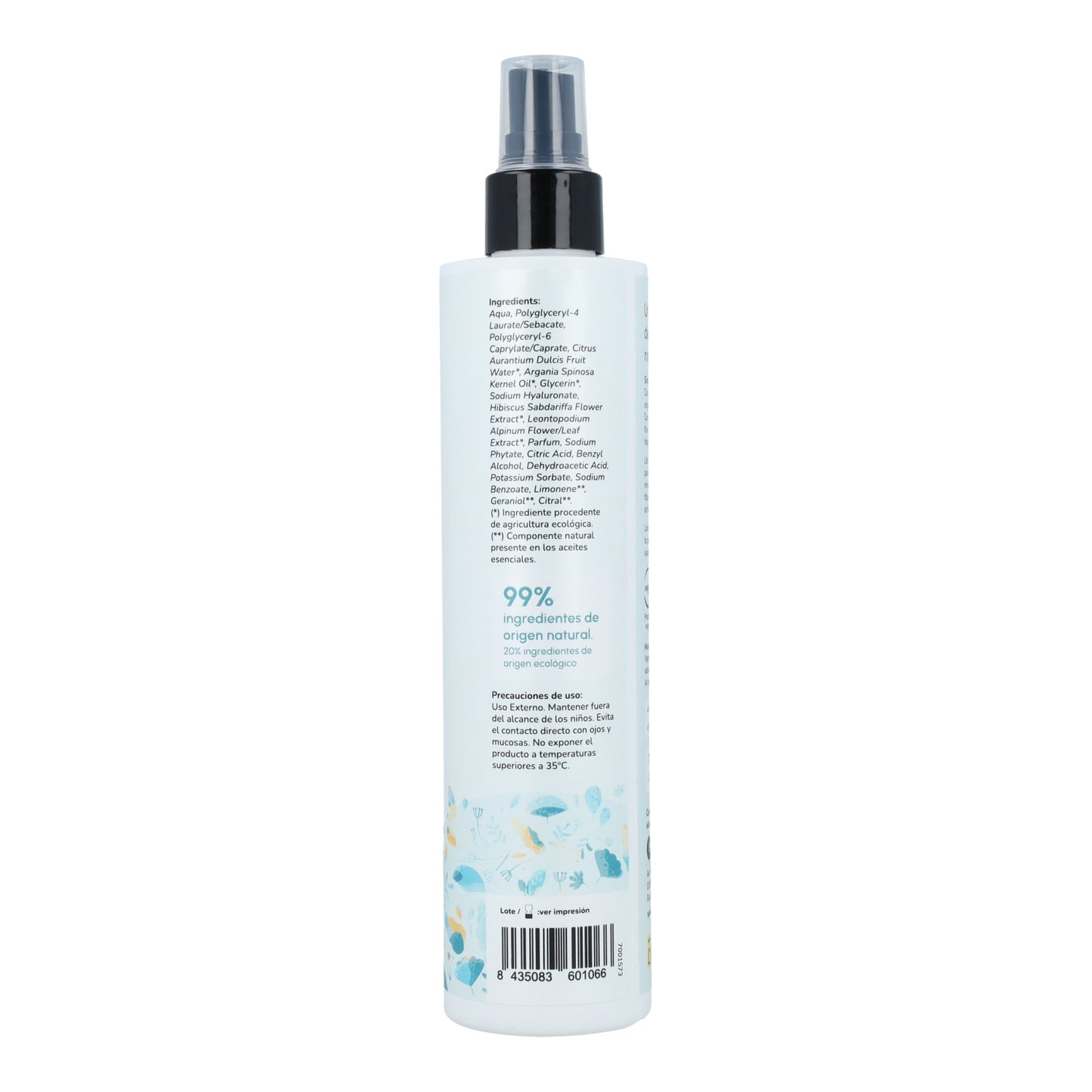 Acqua micellare detergente all'acido ialuronico Planeta Huerto 250 ml