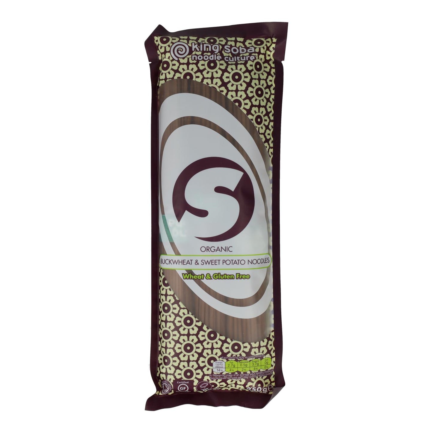 Noedels van boekweit en zoete aardappel King Soba 250 g