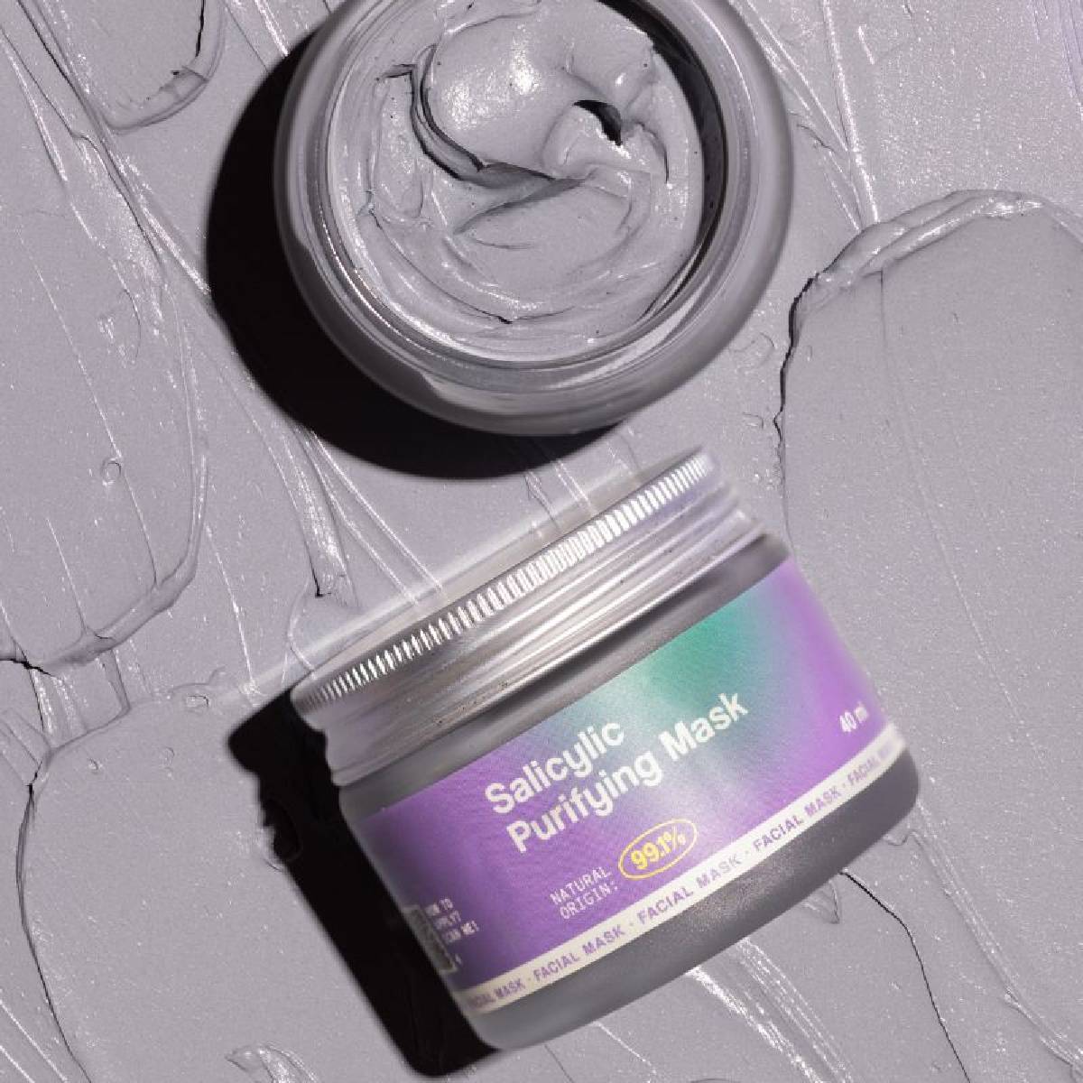 Zestaw 2x oczyszczająca maseczka do twarzy Salicilyc Freshly 40 ml