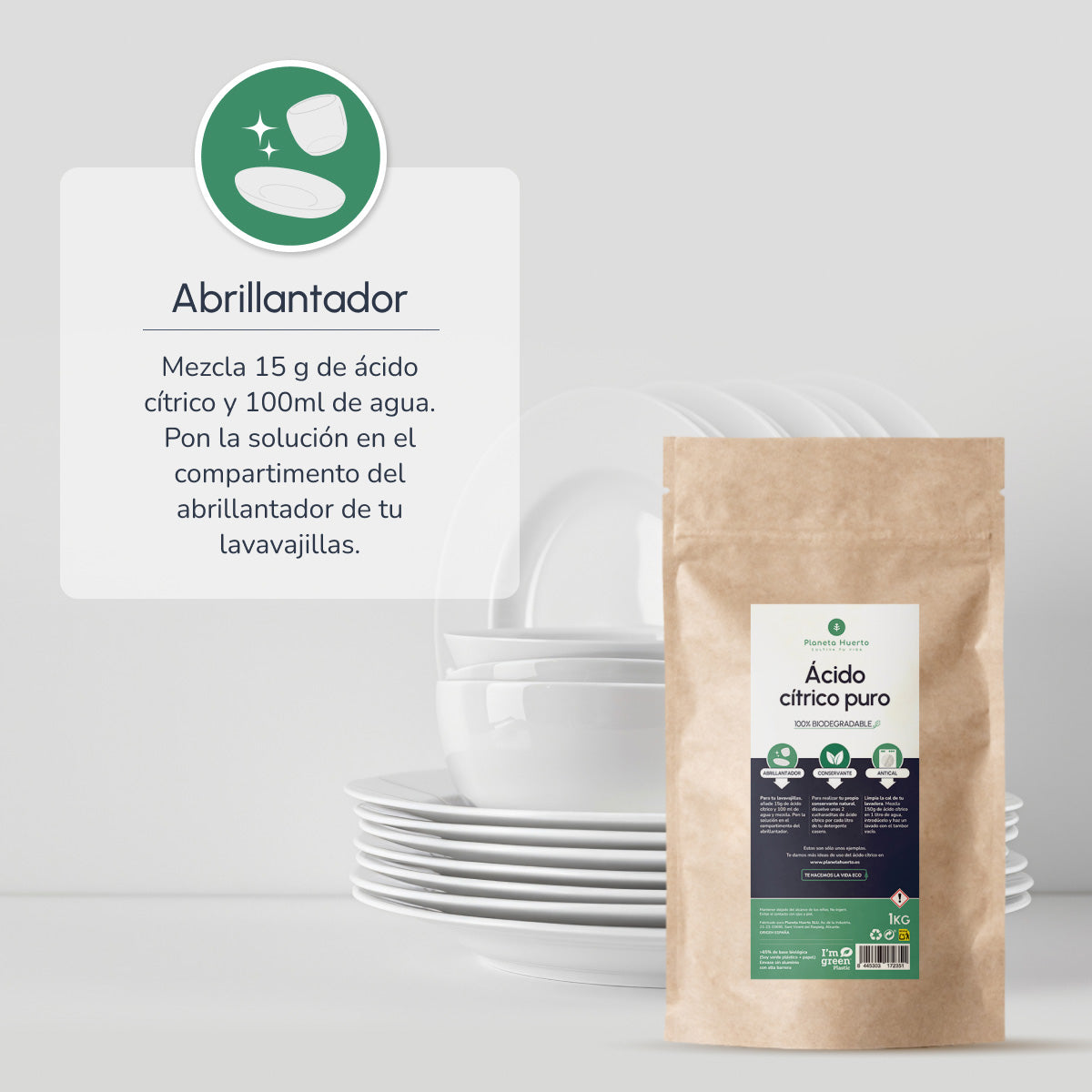 Pack 3xAcide citrique Planeta Huerto 2,5 Kg