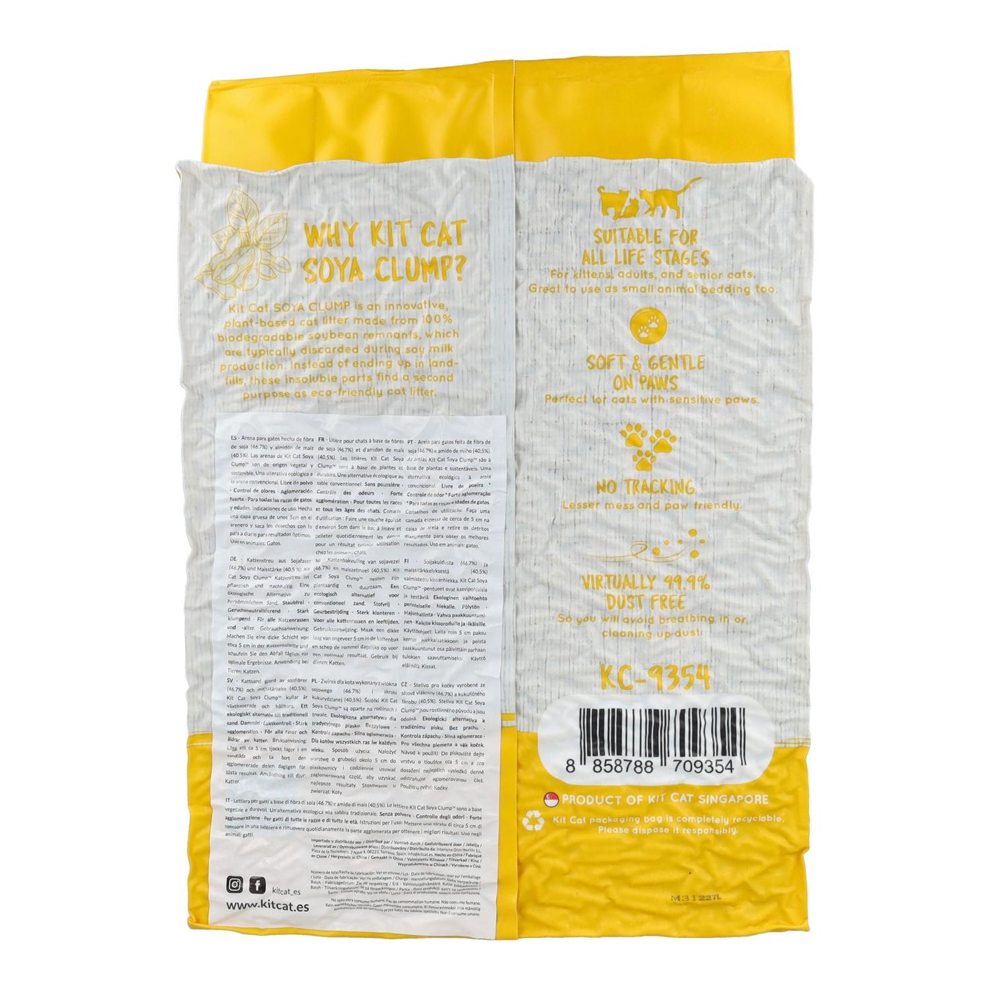 Eco SoyaClump Cat Litter Kit - Original 7 L Cat Litter