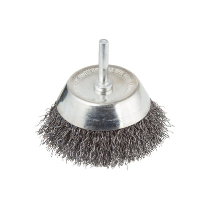 1 brosse métallique à tête sphérique tige 6 mm Wolfcraft Ø 75 mm