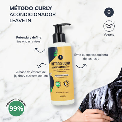 Curly Method Pack: Shampoo, Maske und Einwirken lassen Planeta Huerto