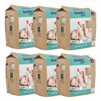 Opakowanie pieluch T3 (4-8 kg) Bambo Nature 168 szt.