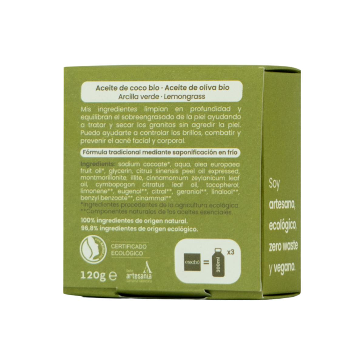 Jabón Eco Especial Acné y Piel Grasa 120g Essabó