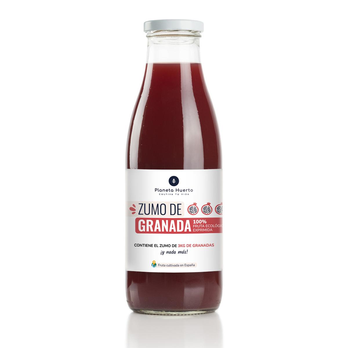 Granaatappelsap 100% granaatappel geperst fruit Eco Planet Orchard 750ml