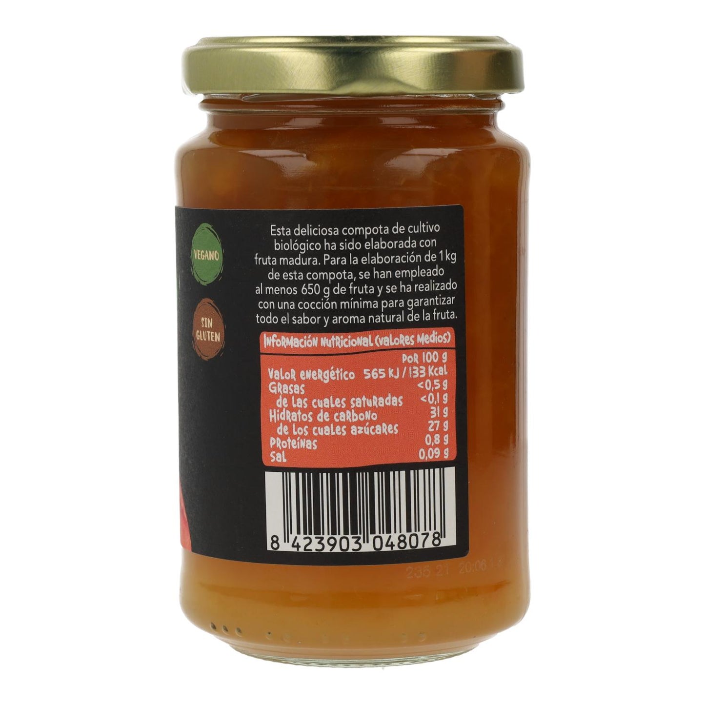 Kompot brzoskwiniowy BIO Biocop, 265 g