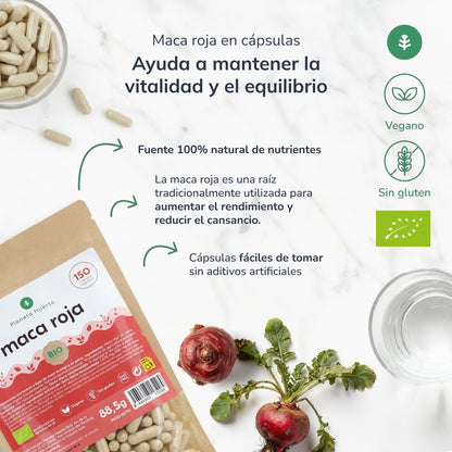 Organic Red Maca Organic Red Maca Planeta Huerto 150 capsules