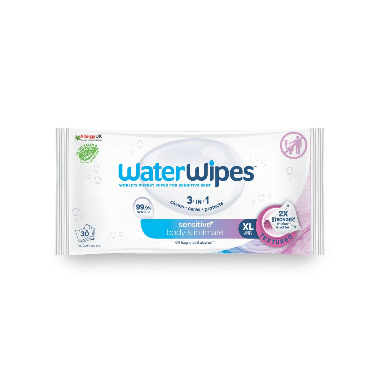 Lingettes pour adultes WaterWipes 30 unités