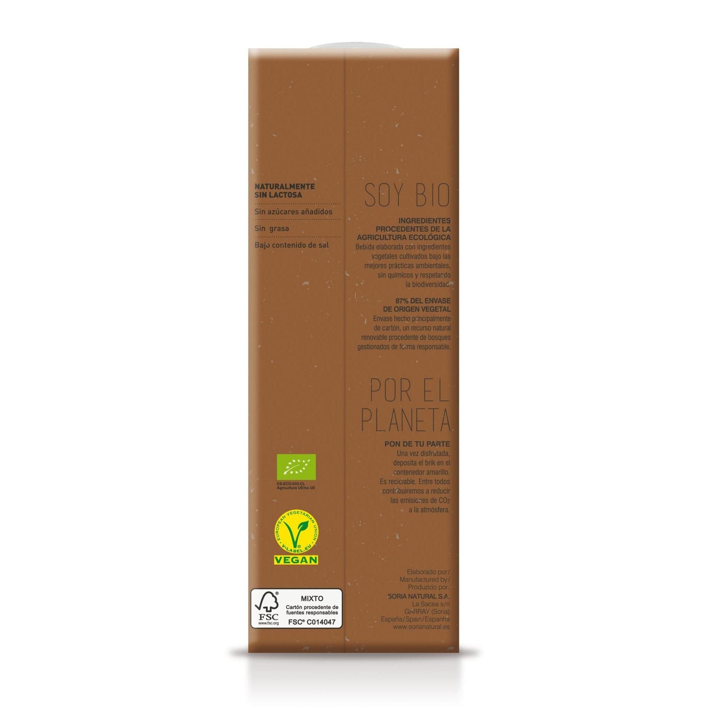 Havredryck med kakao BIO Soria Natural 1 l