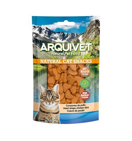 Cuori di pollo Arquivet 50 g Snack naturale per gatti