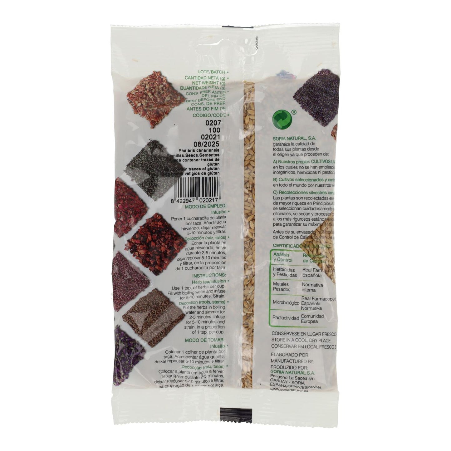 Alpiste Soria Natural, 100 g