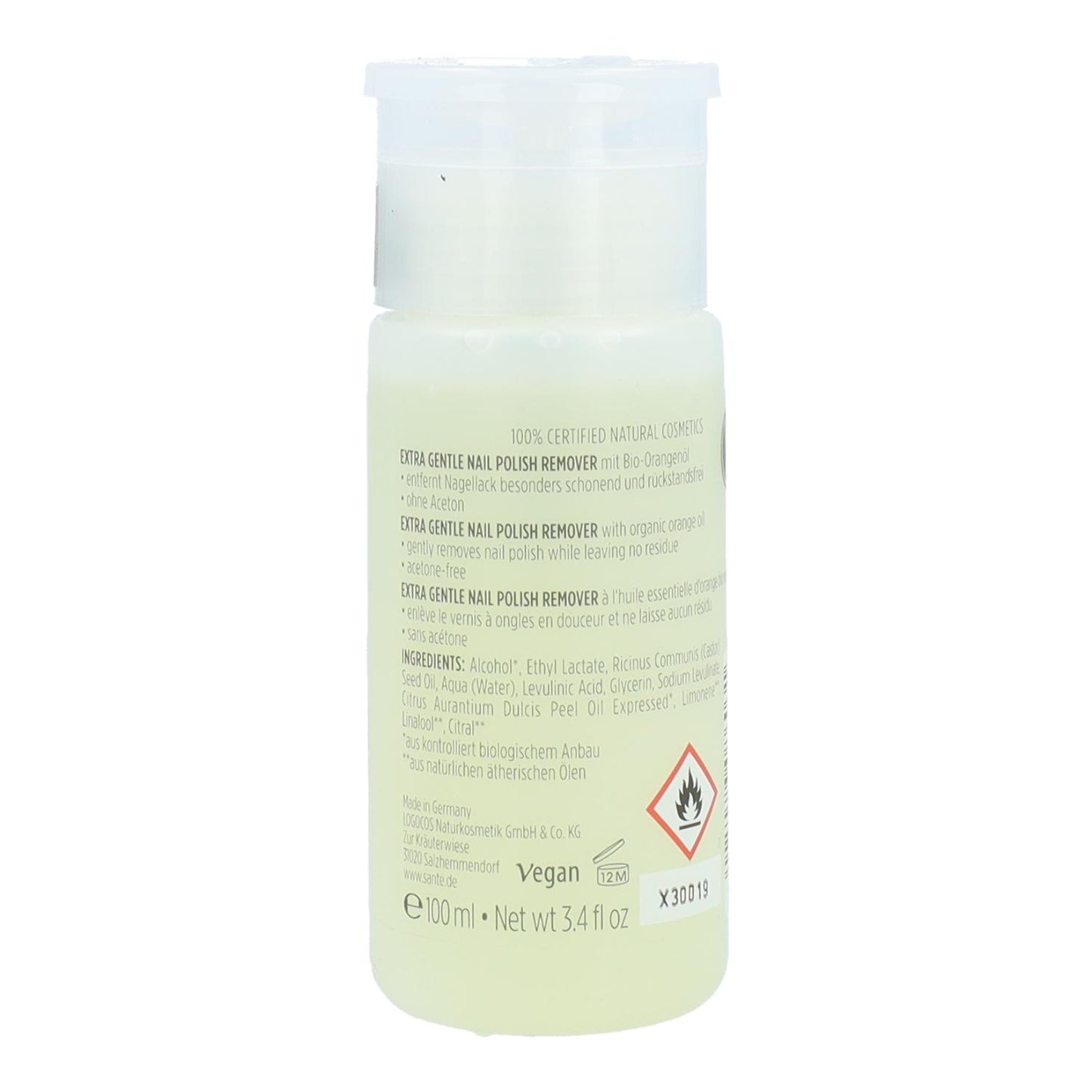 Sante Extra Gentle Nail Polish Remover 100 ml