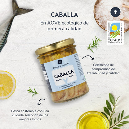 Pack 6x Mackerel in olive oil ECO Planeta Huerto 190 gr