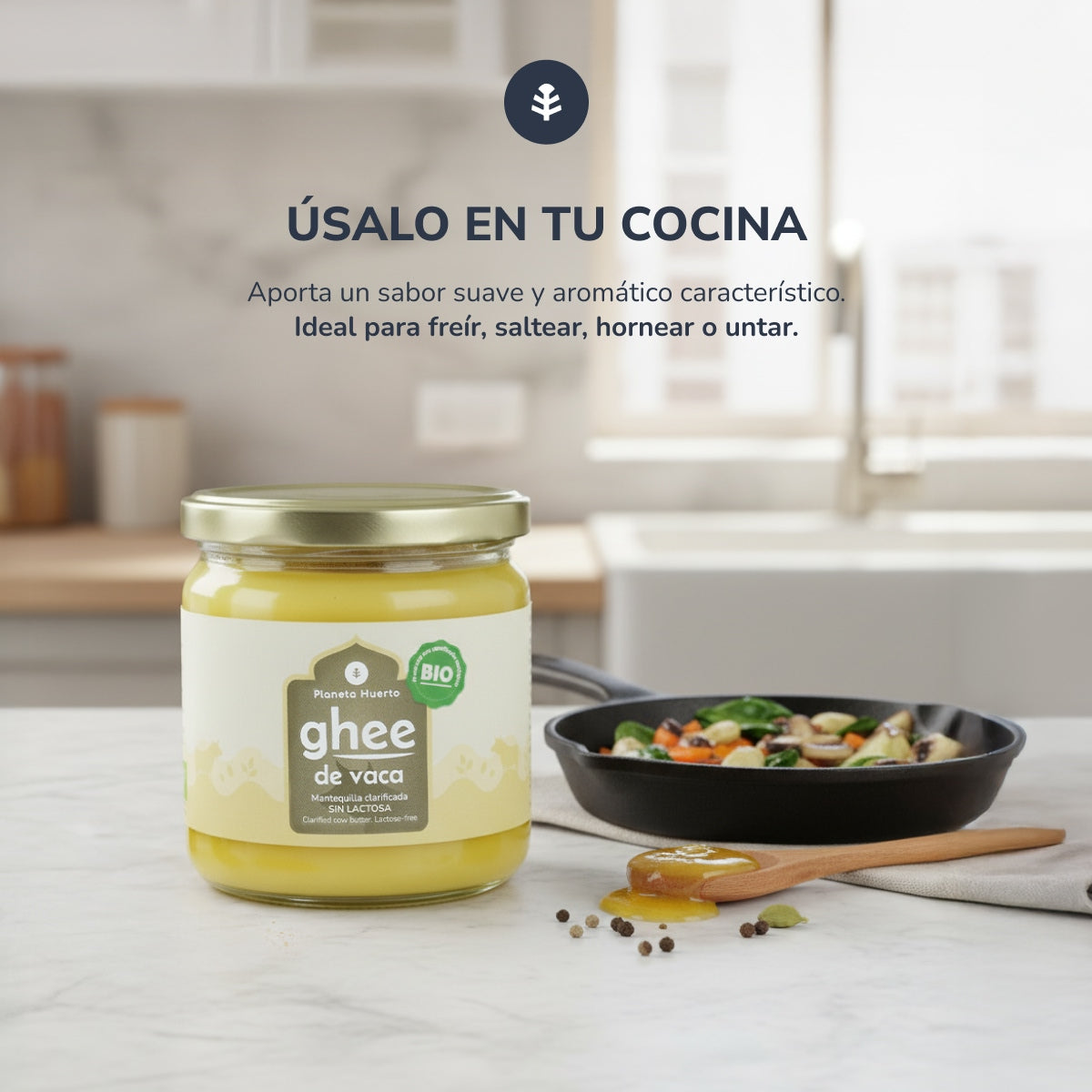 Opakowanie 2x masło klarowane Ghee ECO Planet Orchard 350 gr