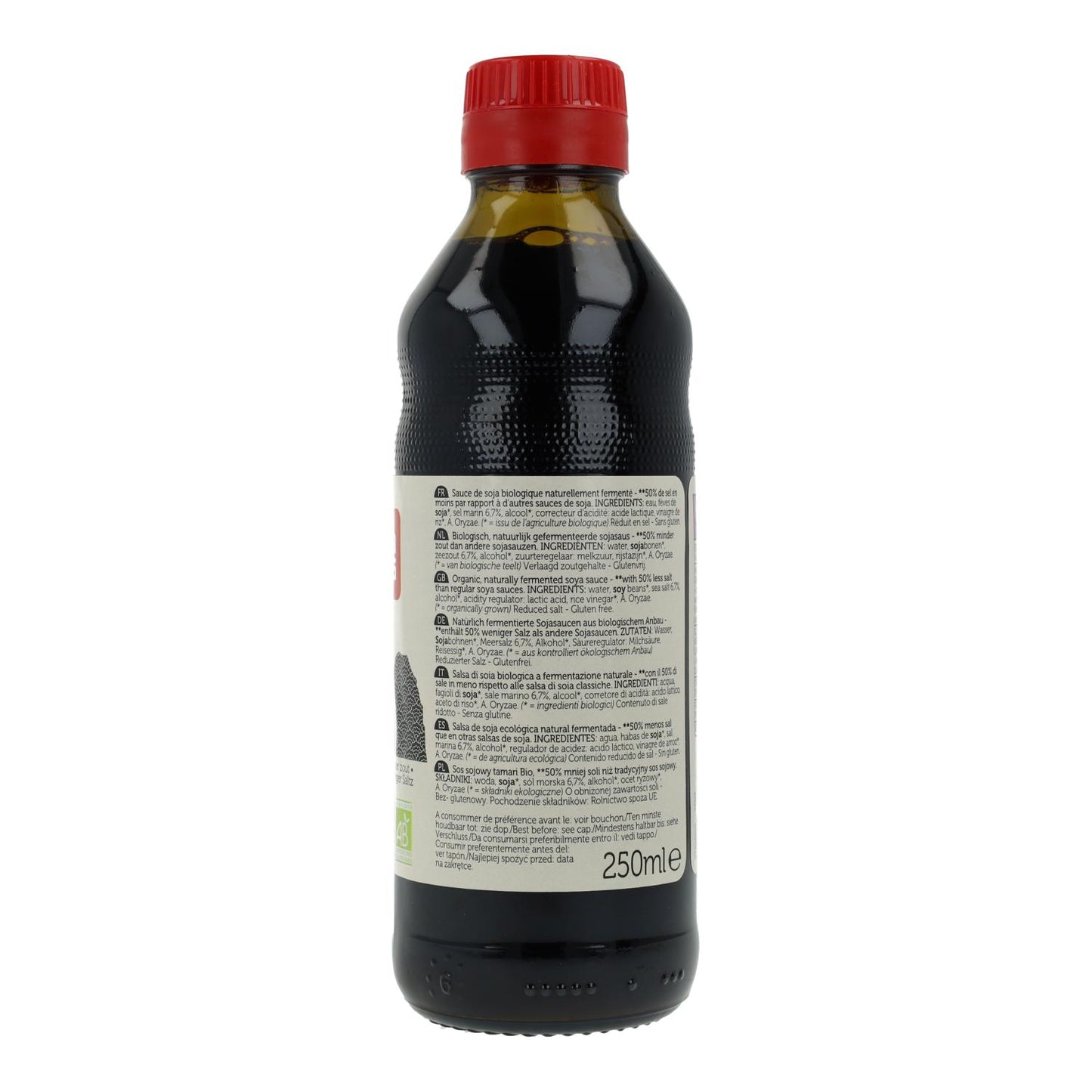 Salsa di soia Tamari con il 50% di sale in meno ECO Lima  250 ml