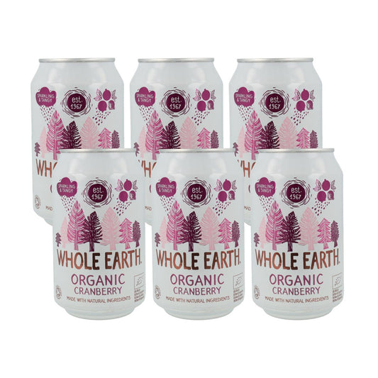 6er-Pack Bio-Erfrischungsgetränk Heidelbeere, 330 ml. Whole Earth