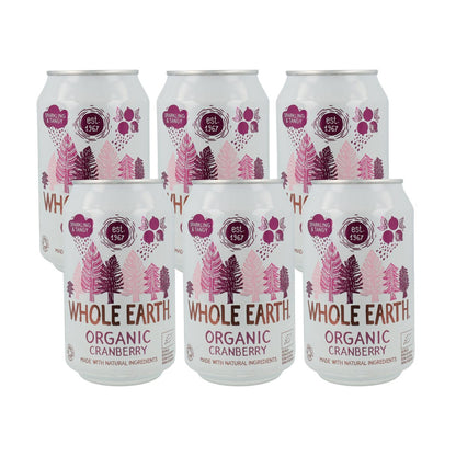 Lot de 6 boissons bio aux myrtilles, 330 ml. Whole Earth