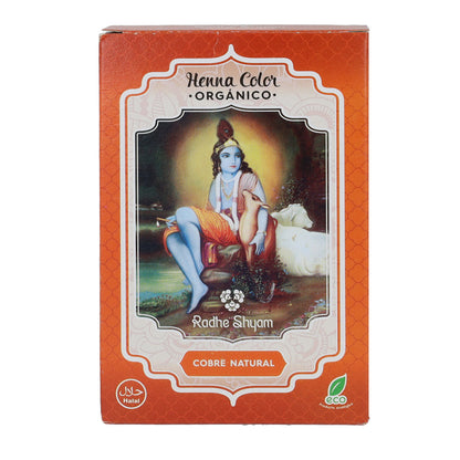 Polvere di henné rame, Radhe Shyam, 100 g
