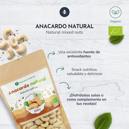 Orzechy nerkowca naturalne ECO Planeta Huerto 250 g