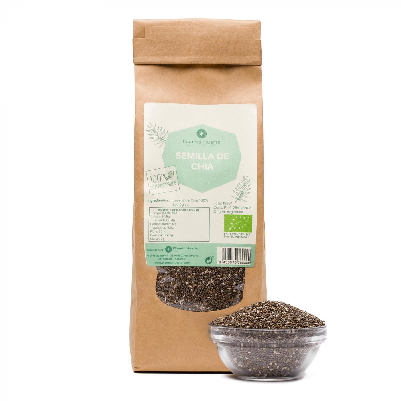 Pack 2x Semilla de chía ECO Planeta Huerto 500 g