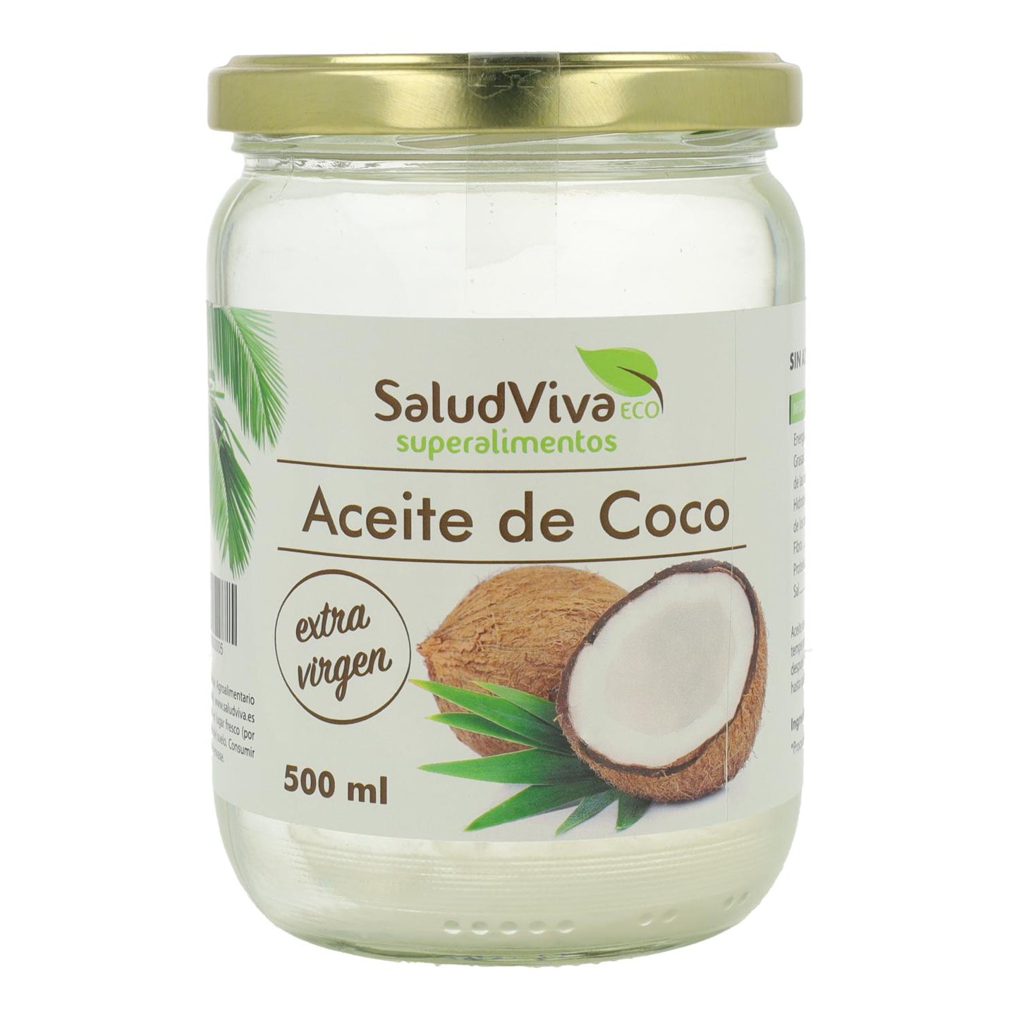 Salud Viva organic coconut oil, 500 g