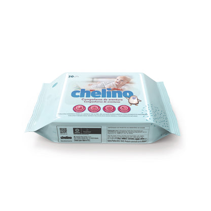 Lingettes pour bébés dermo-sensibles Chelino 20 unités