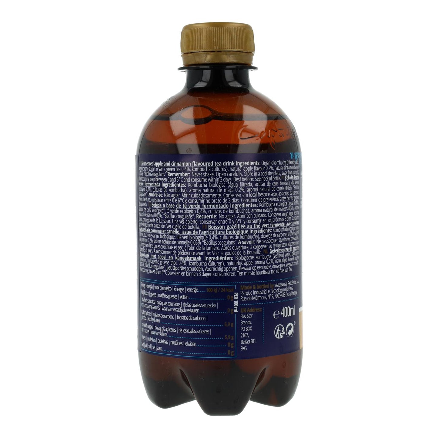 Captain Kombucha Pomme & Cannelle « Édition Hiver » 400 ml