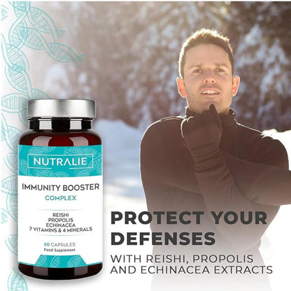 Nutralie Immune Defence with Reishi + Propolis + Echinacea 60 capsules