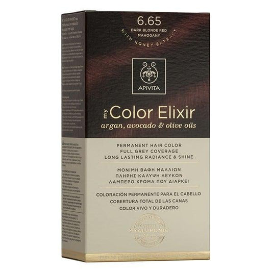 My Colour Elixir N6.65 Dark Mahogany Blonde Hair Dye Apivita