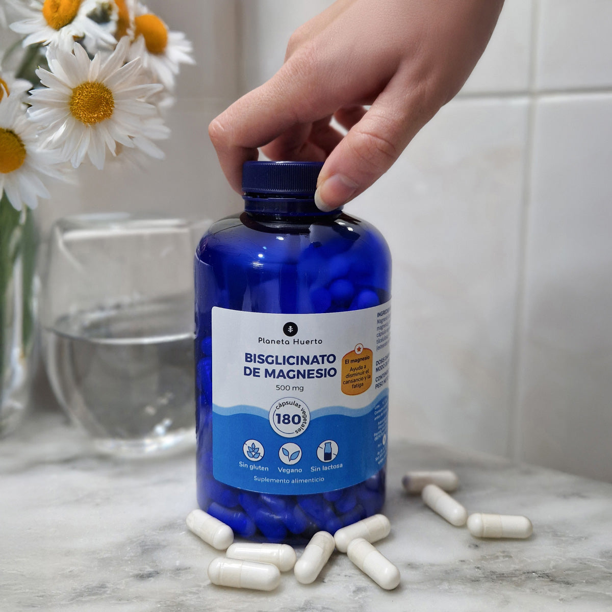 Pack 2xBisglycinate de Magnésium 500 mg Planeta Huerto 180 gélules